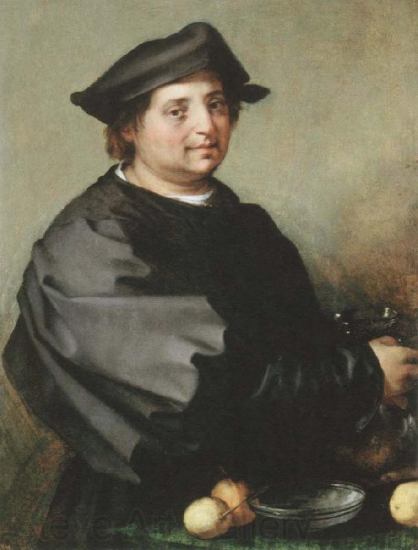 Andrea del Sarto portrait of becuccio bicchieraio